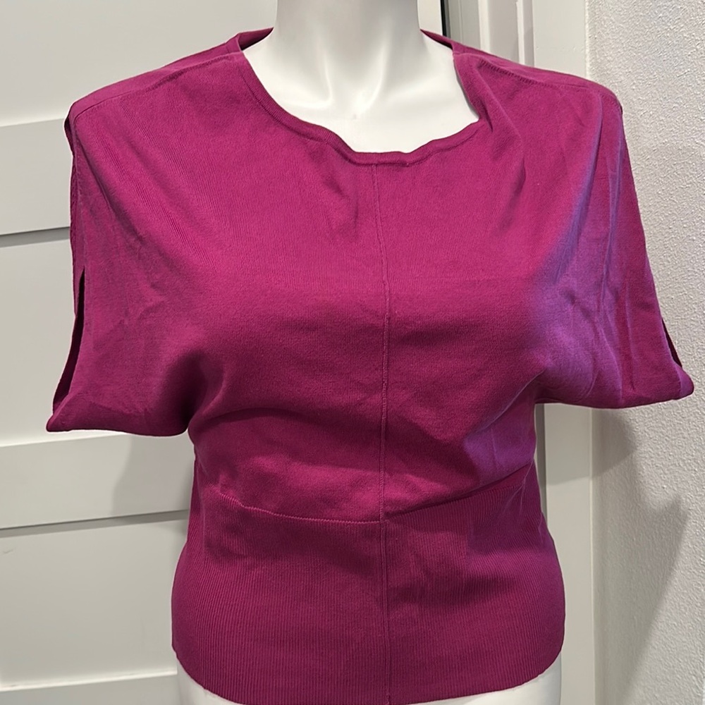 NWOT MICHAEL Michael Kors Fuchsia Sweater Size L